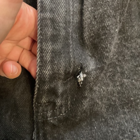 Levi Strauss 560 loose fit straight leg black jeans in medium - Picture 4 of 5